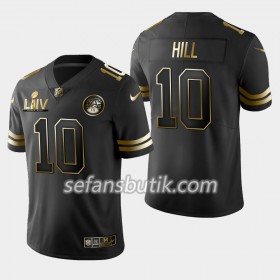 Kansas City Chiefs Tröjor Tyreek Hill 10 Nike Svart Golden Edition - Herr